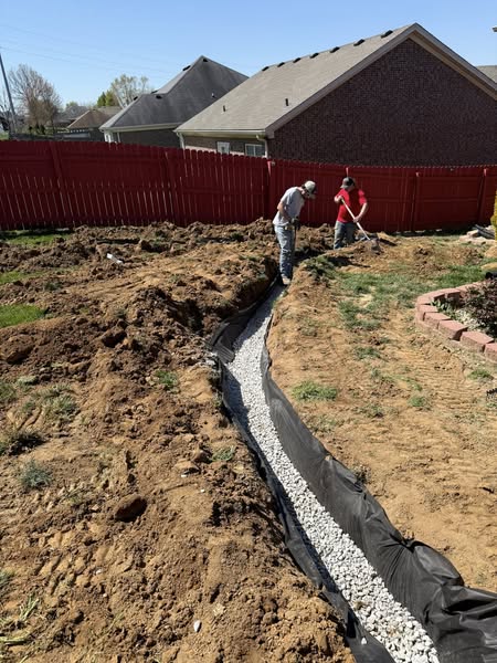 Yard drainage and slope grading solutions