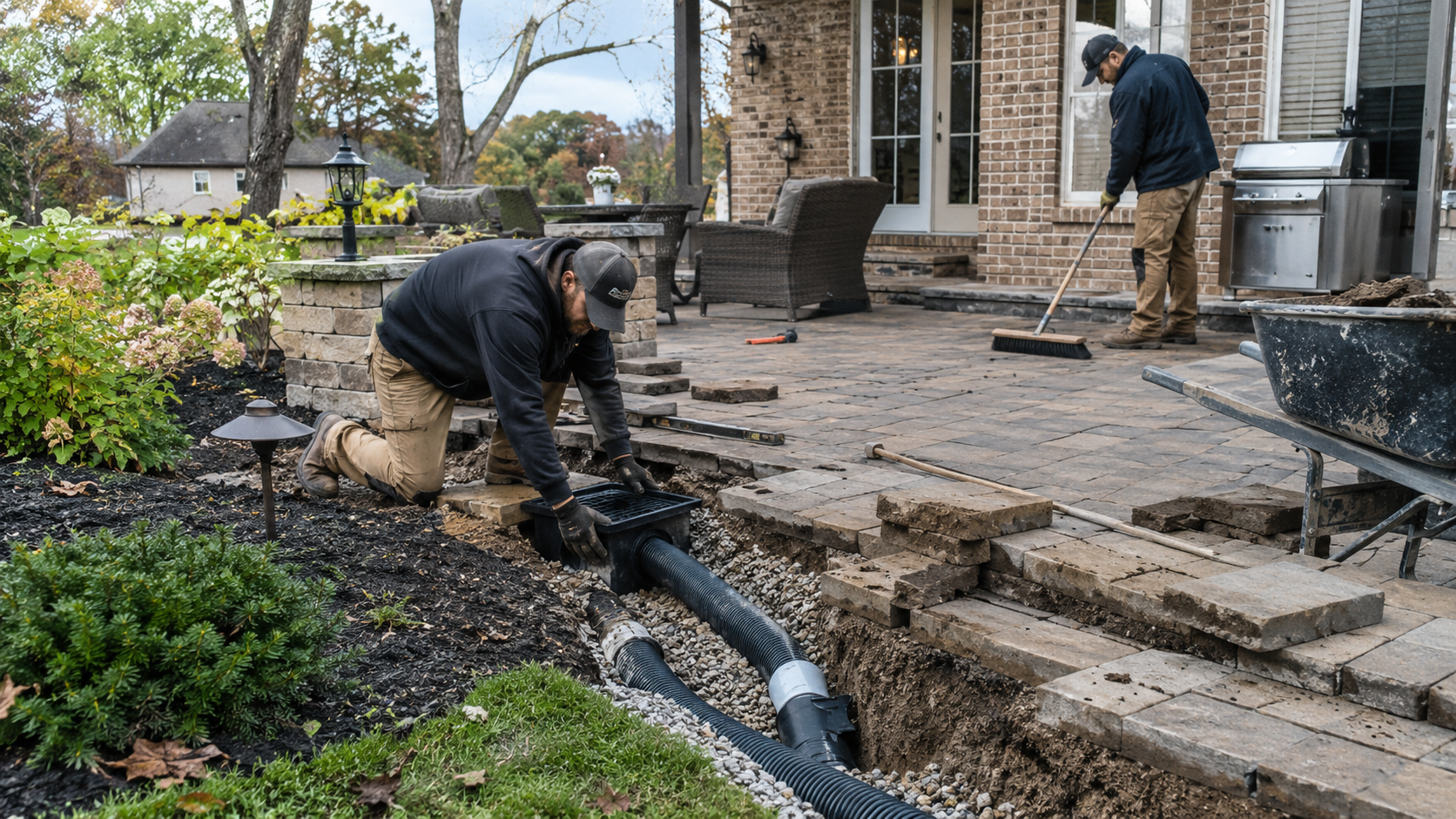 Drainage and grading excavation in Louisville KY