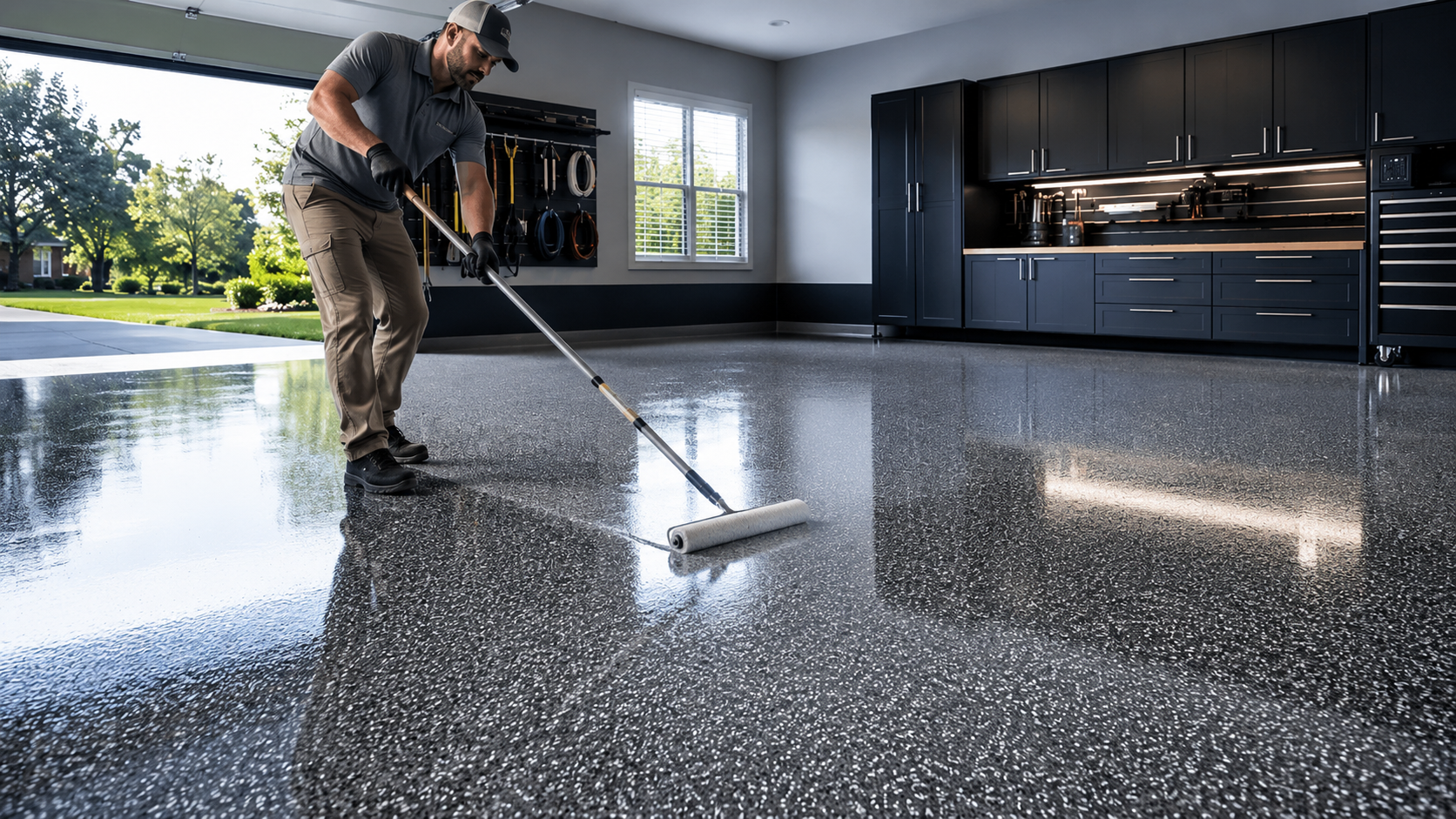 Epoxy floor coating in Louisville