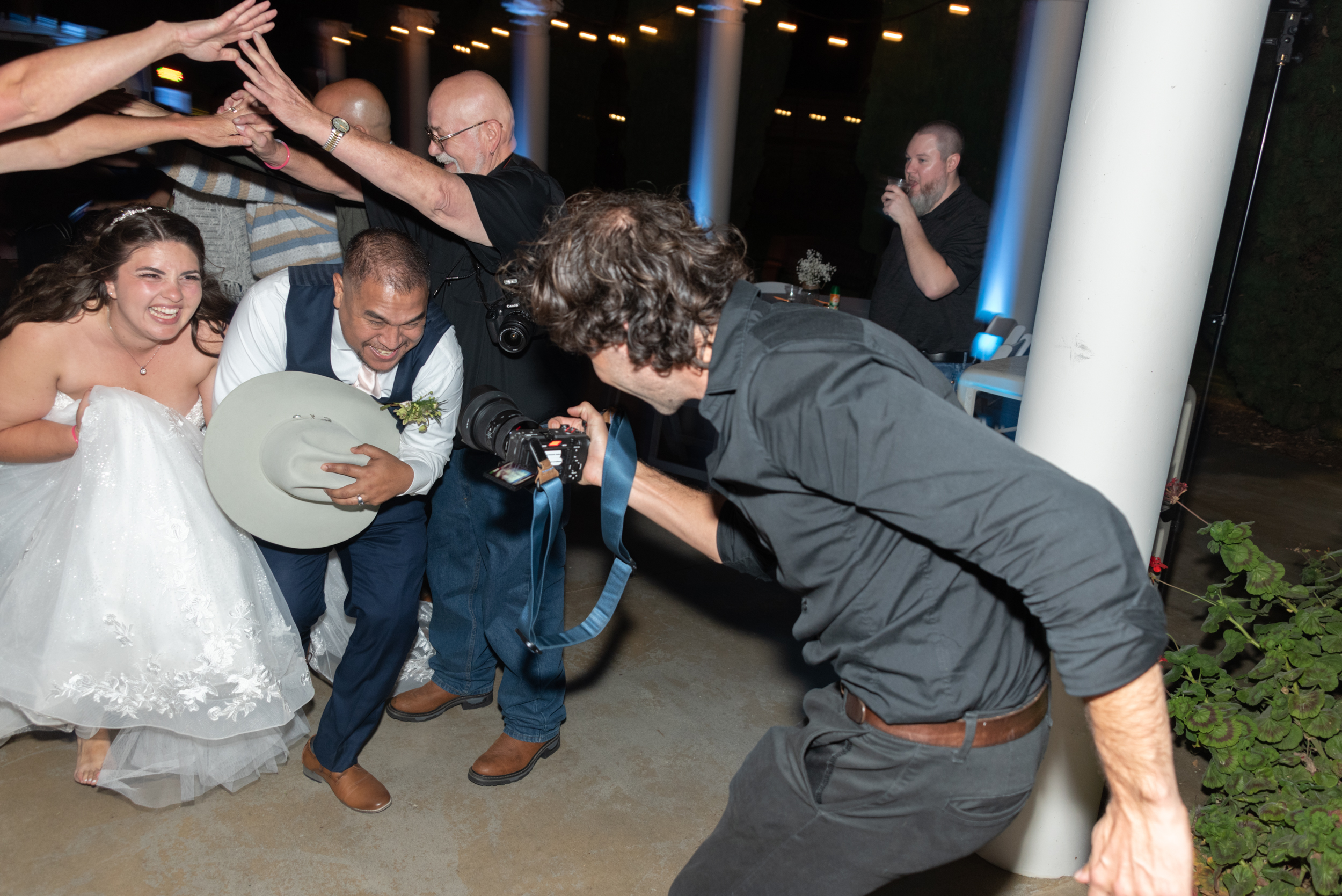 Yonatan filming Bay Area Wedding 
