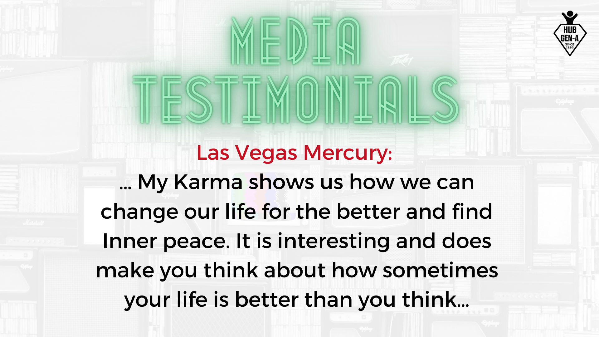 Client testimonial