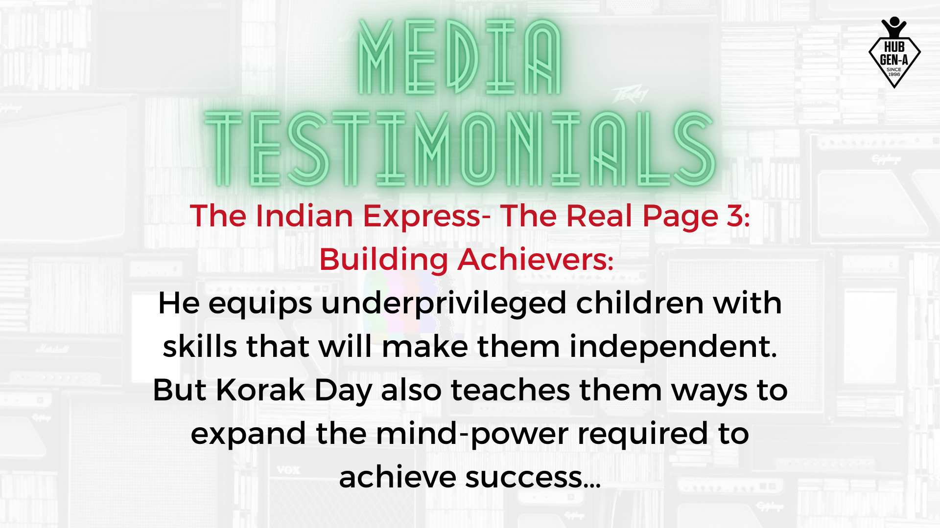 Client testimonial
