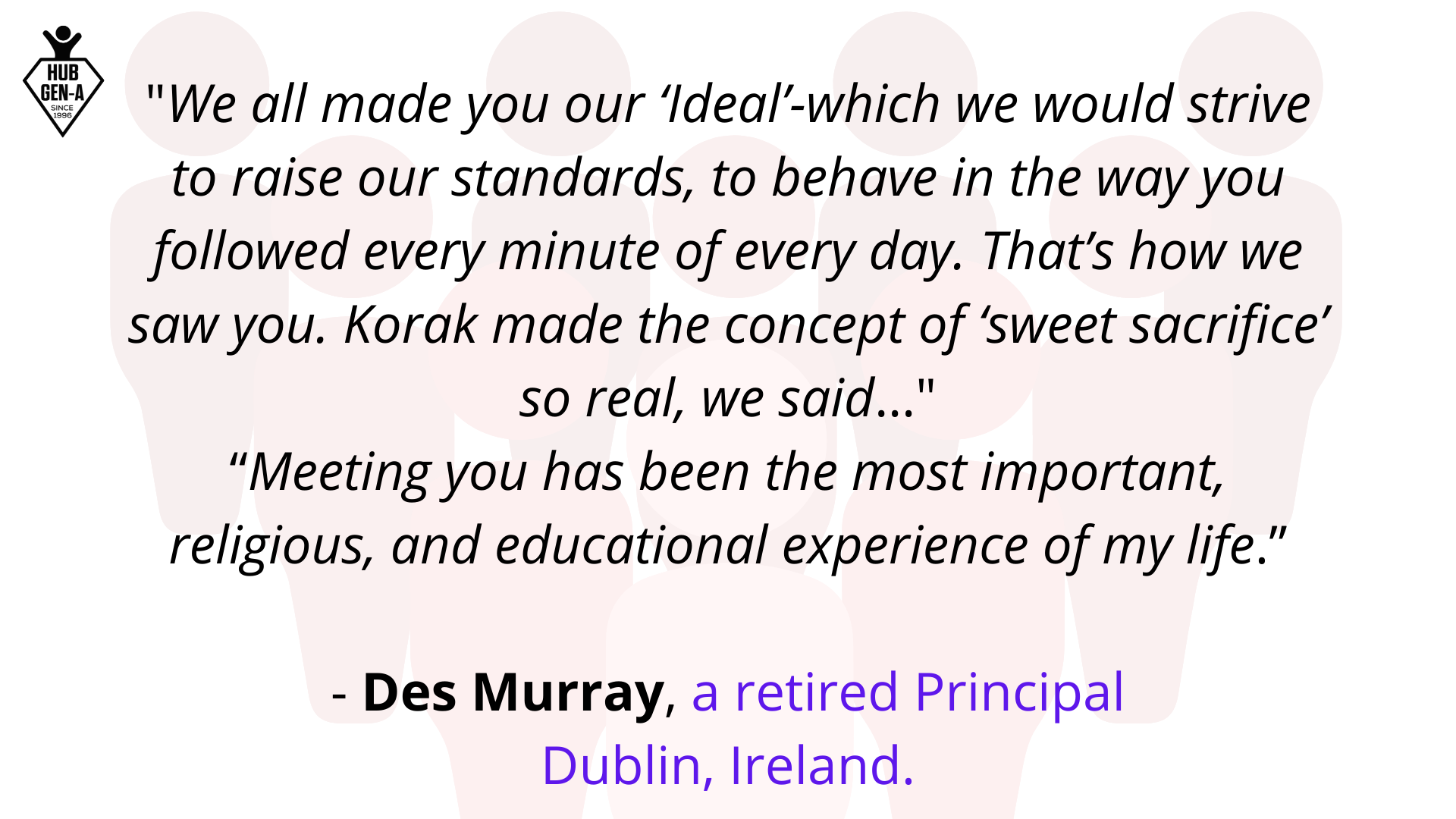 Client testimonial