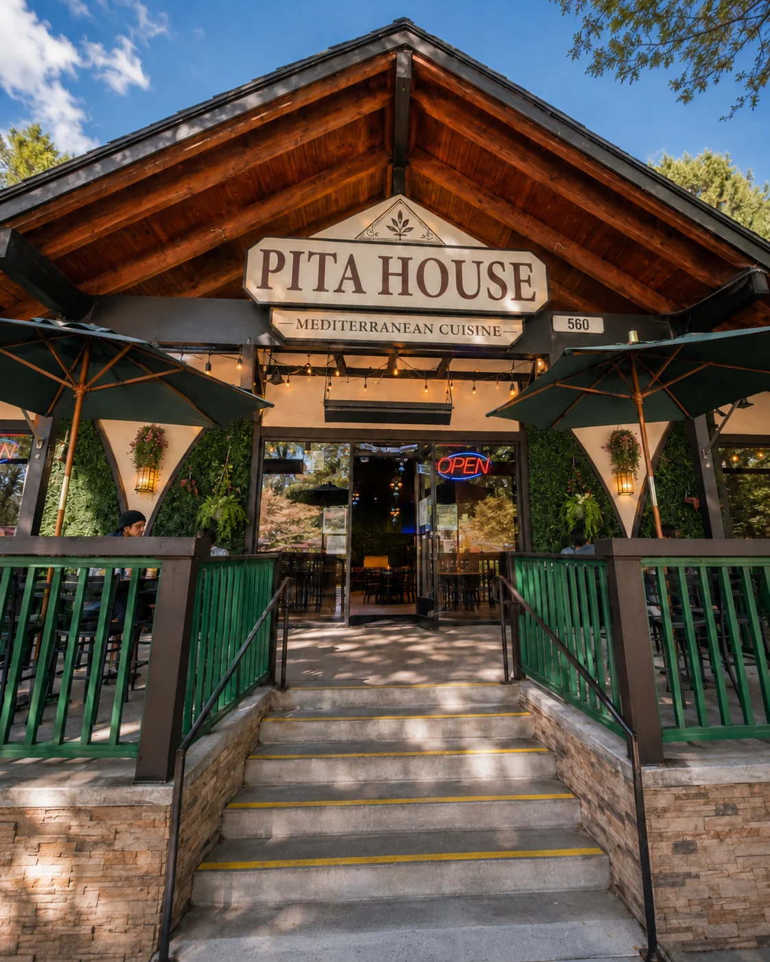 Pita House restaurant exterior entrance at 560 Pine Knot Avenue in Big Bear Lake