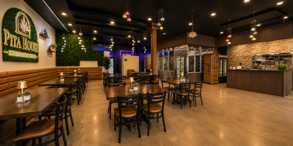 Pita House restaurant interior in Big Bear Lake