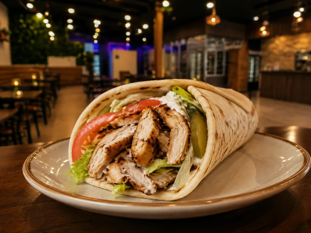 Chicken Shawarma Wrap at Pita House Big Bear Lake