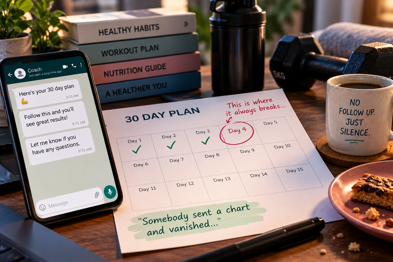 Diet chart without follow-up