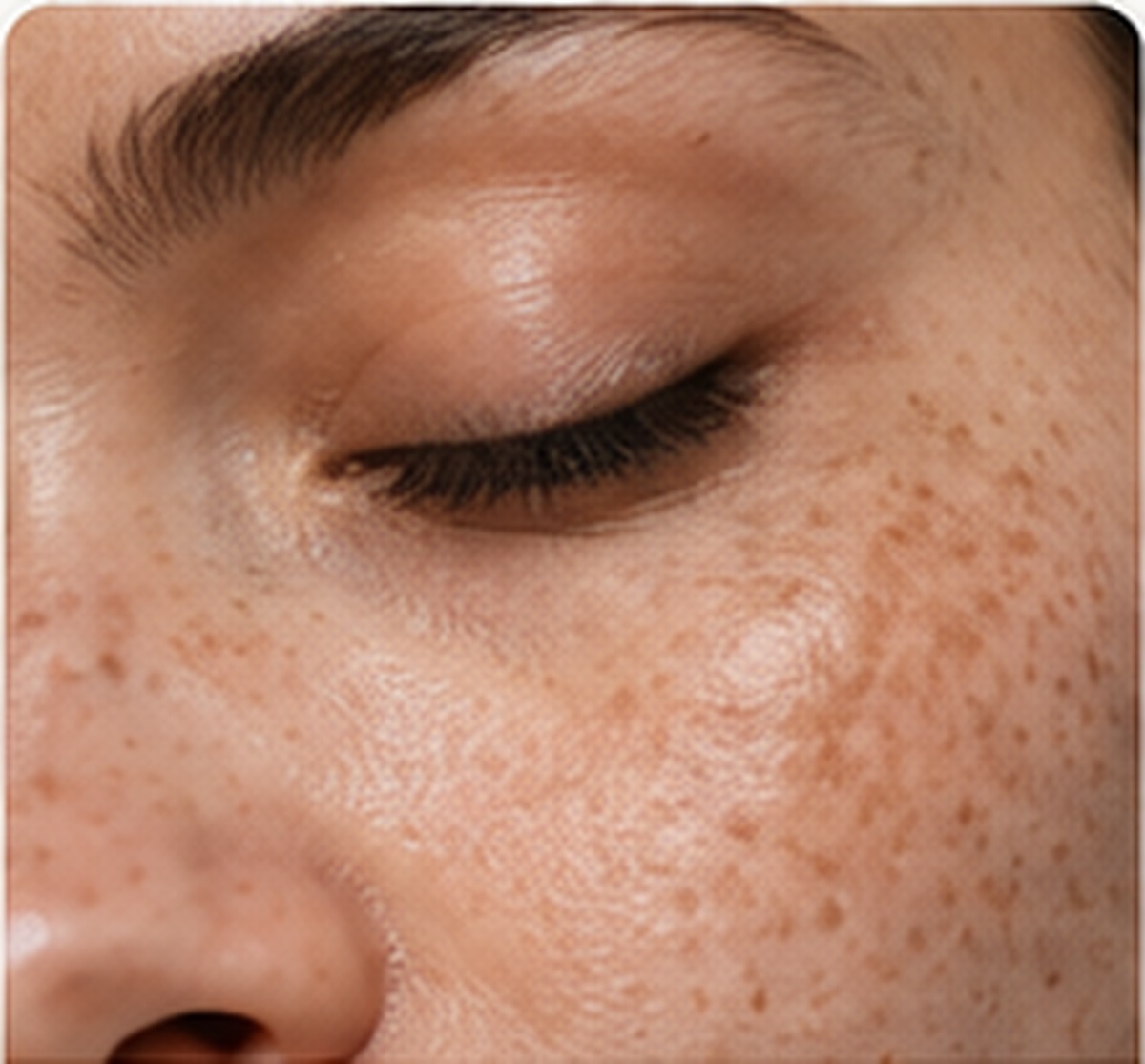Piel con pecas y tono irregular