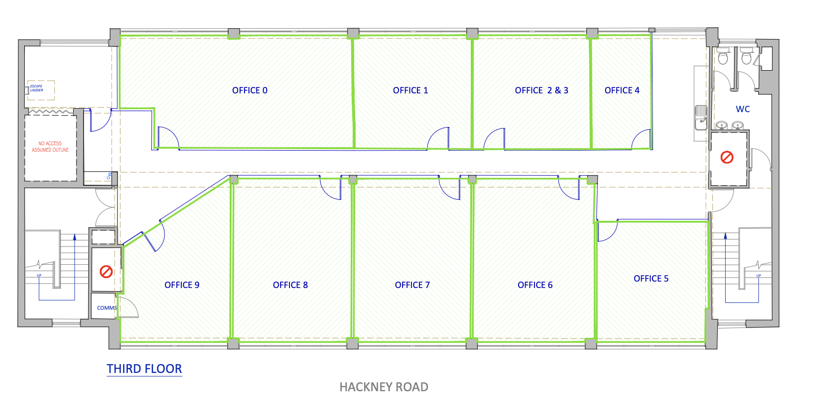 Floorplan for 445 Hackney Road