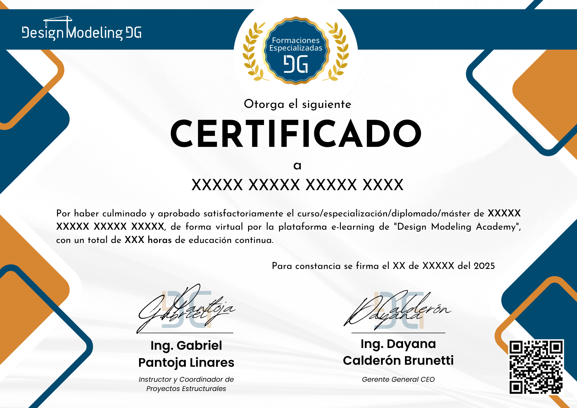 Certificado Design Modeling Academy