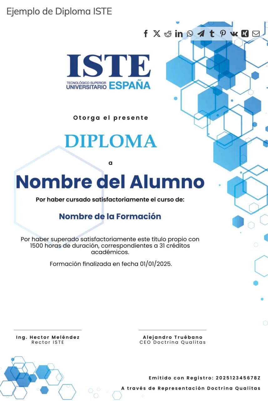 Diploma ISTE Universidad