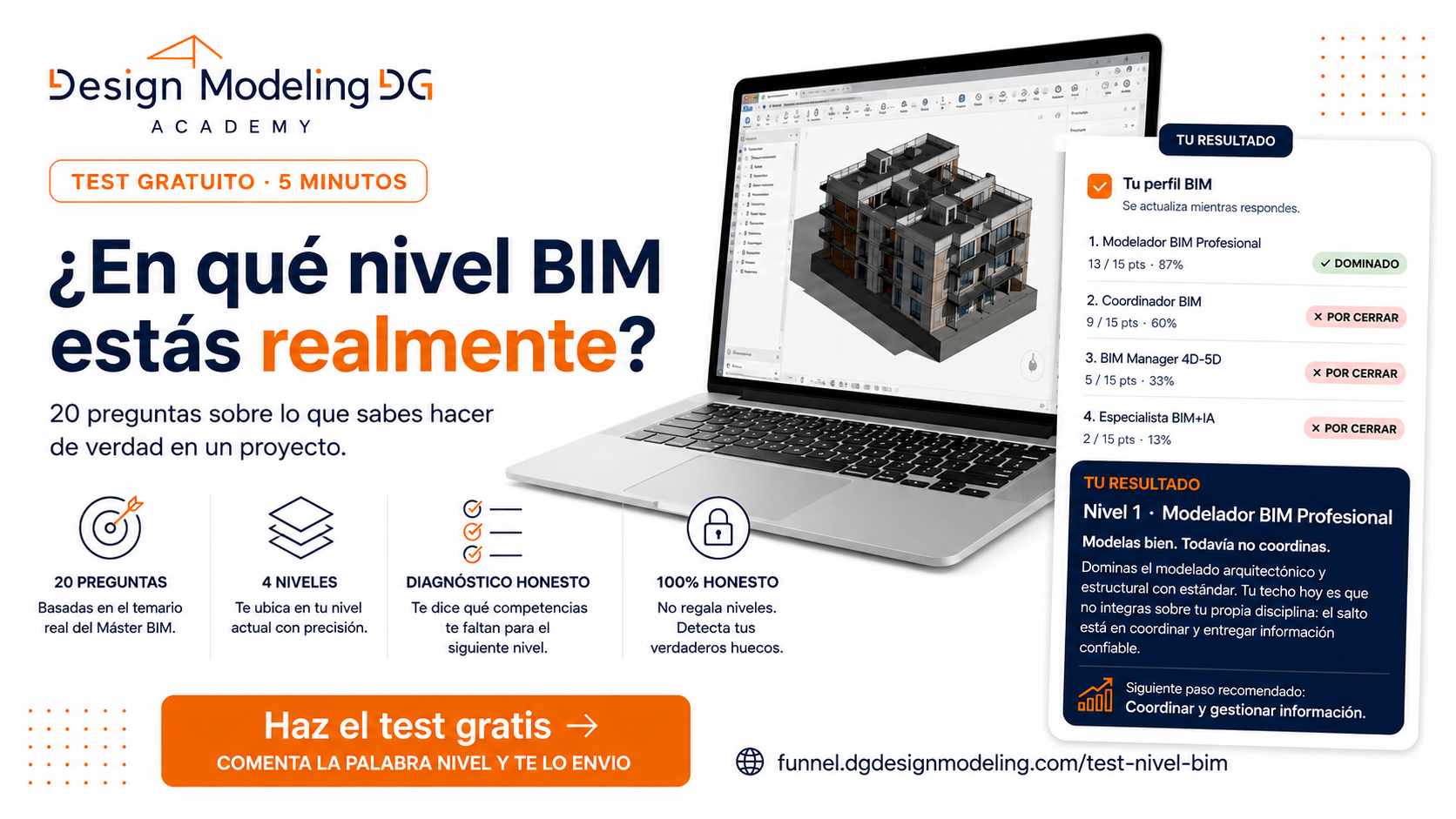 Prueba de Nivelación BIM de Design Modeling Academy