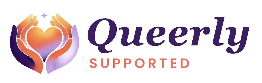 Queerly Supported logo representing LGBTQIA+ inclusive NDIS support services in Australia