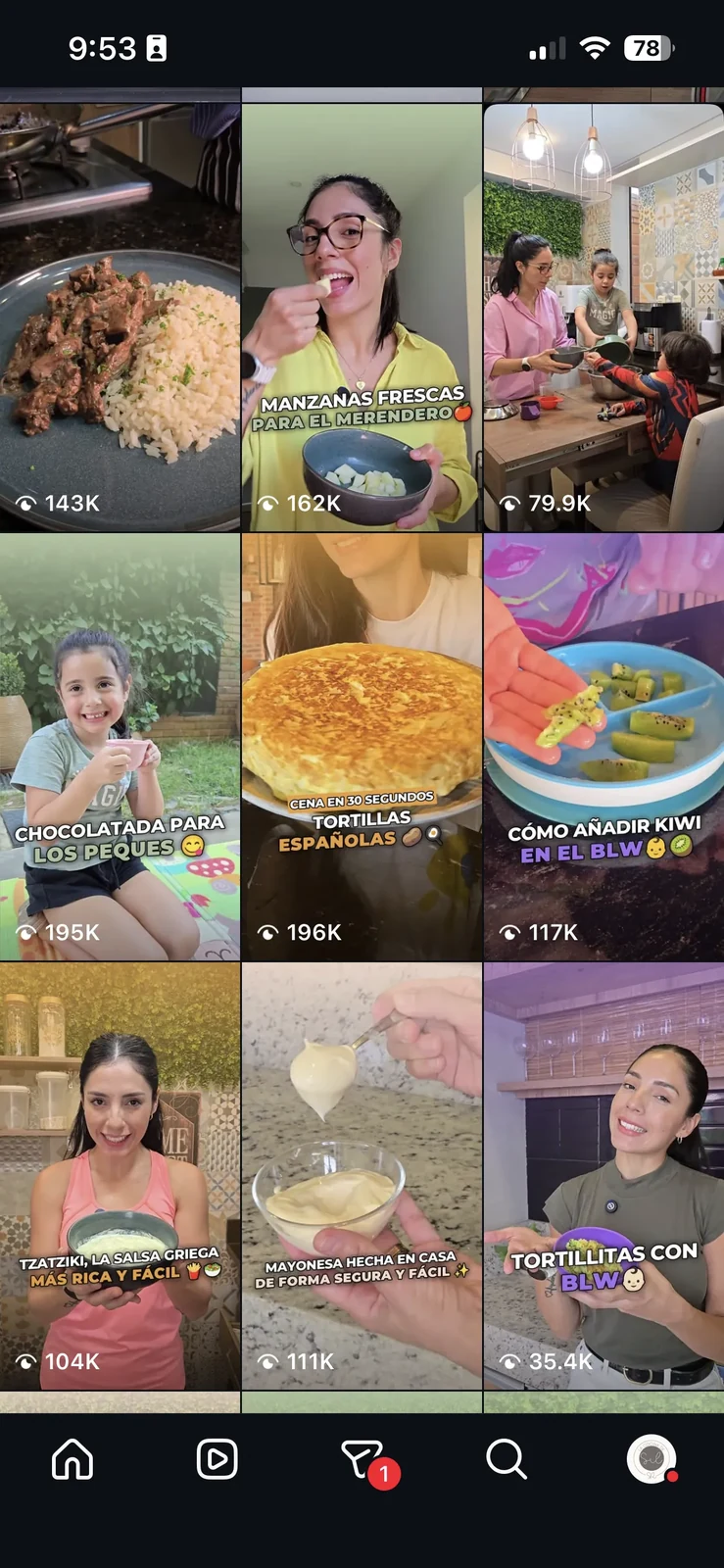 Feed diseñado por Núñez
