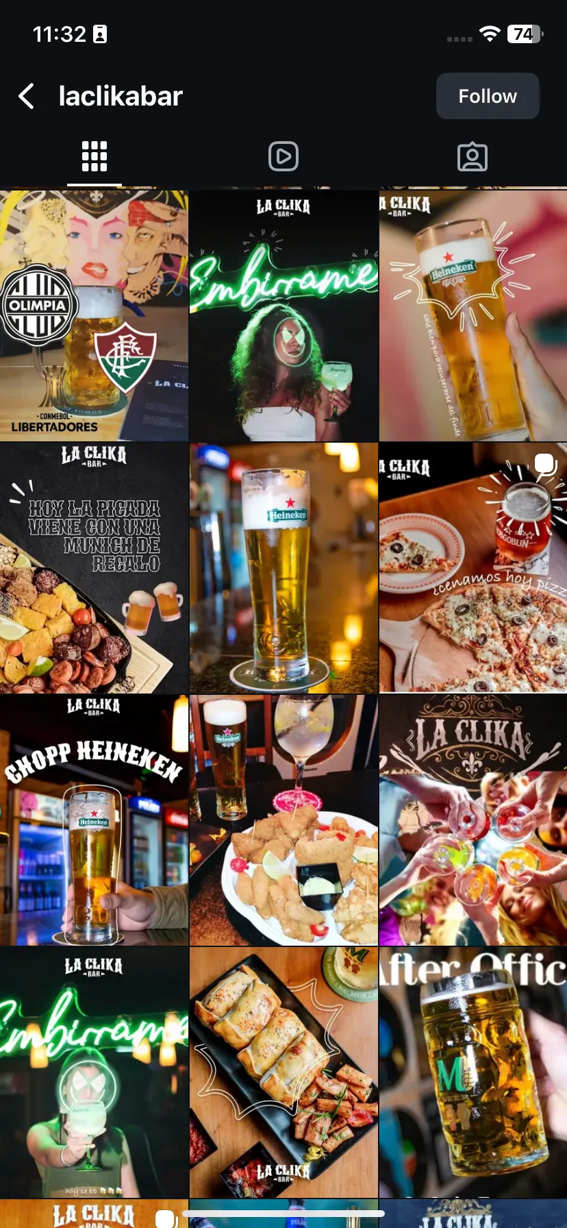 Feed diseñado por Núñez