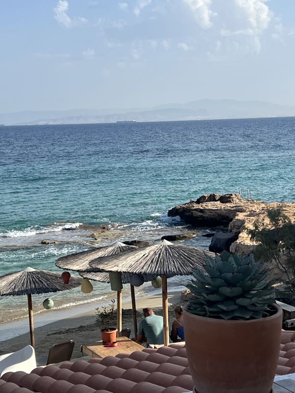Aegina Island harbour view