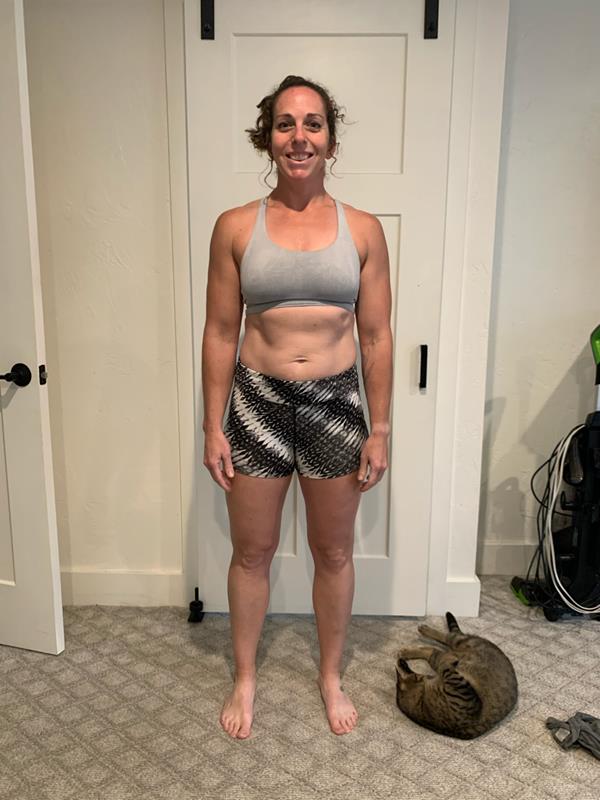 Liz before GymForce — 160 lbs