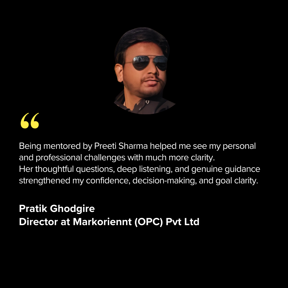 Photo testimonial