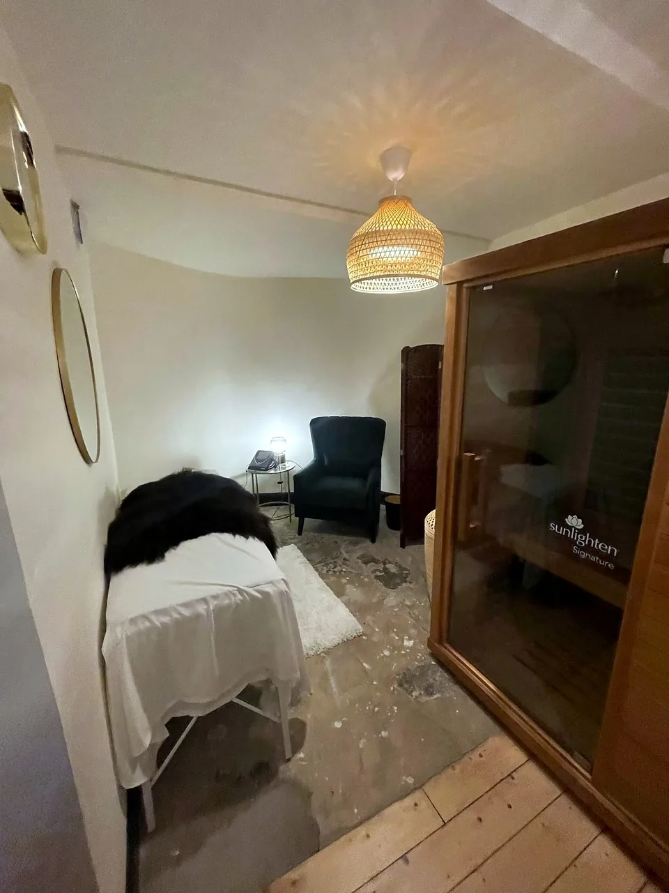 A treatment room at Solstice Wellness, fitted out by CTD Scotland.