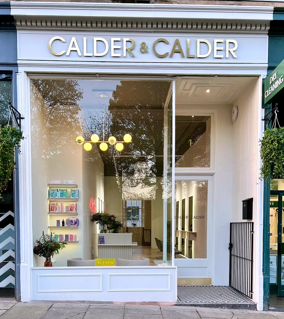 The shopfront at Calder & Calder, Edinburgh, fitted by CTD Scotland.