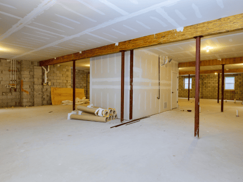 Henrietta Concrete Basement Floor Installation