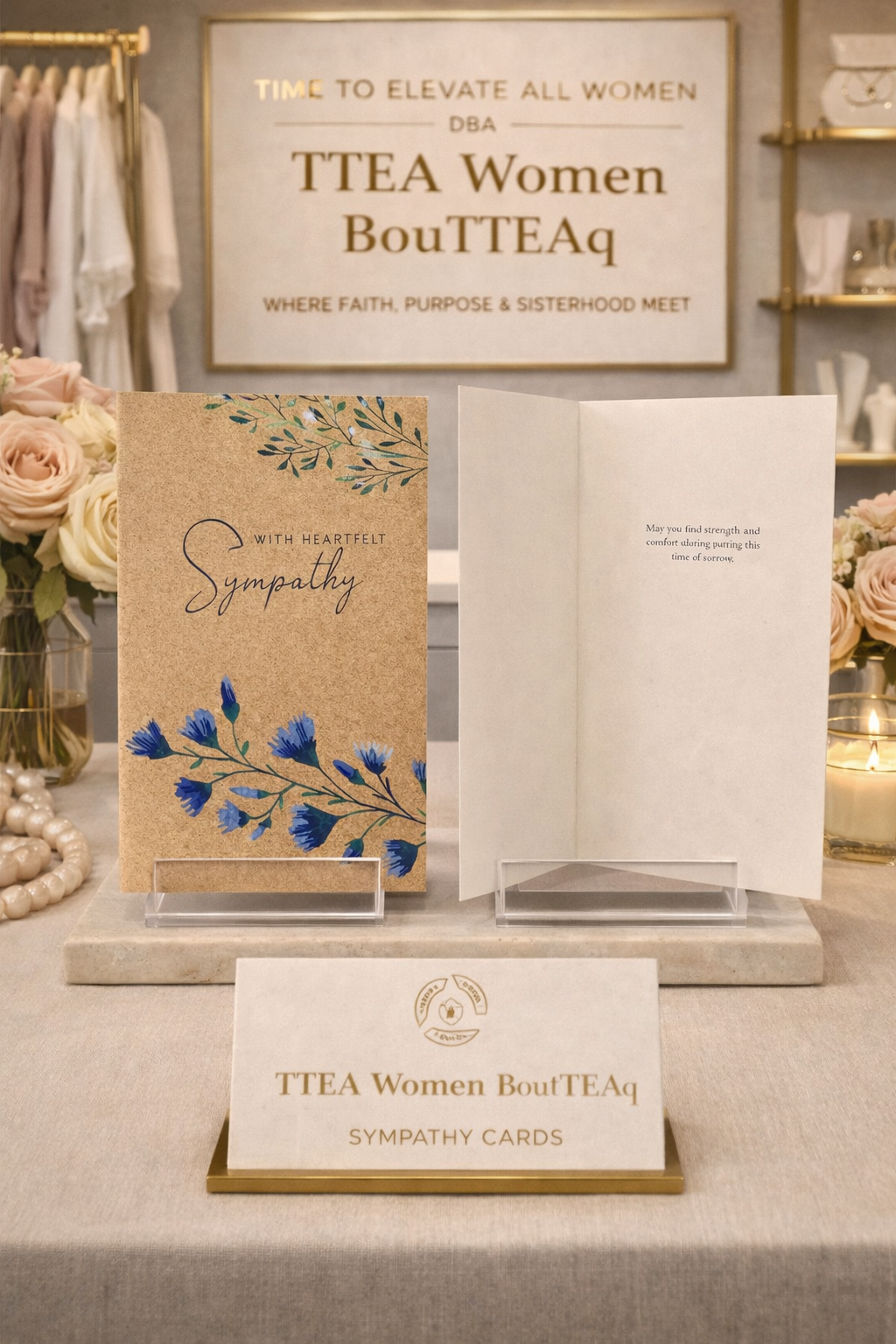 With heartfelt sympathy card