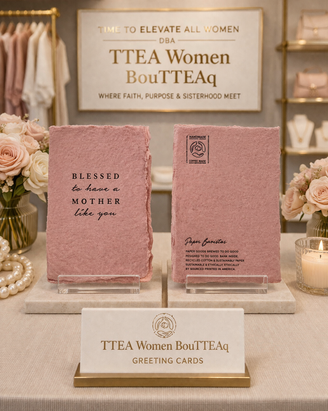 Blessed to have a mother like you card