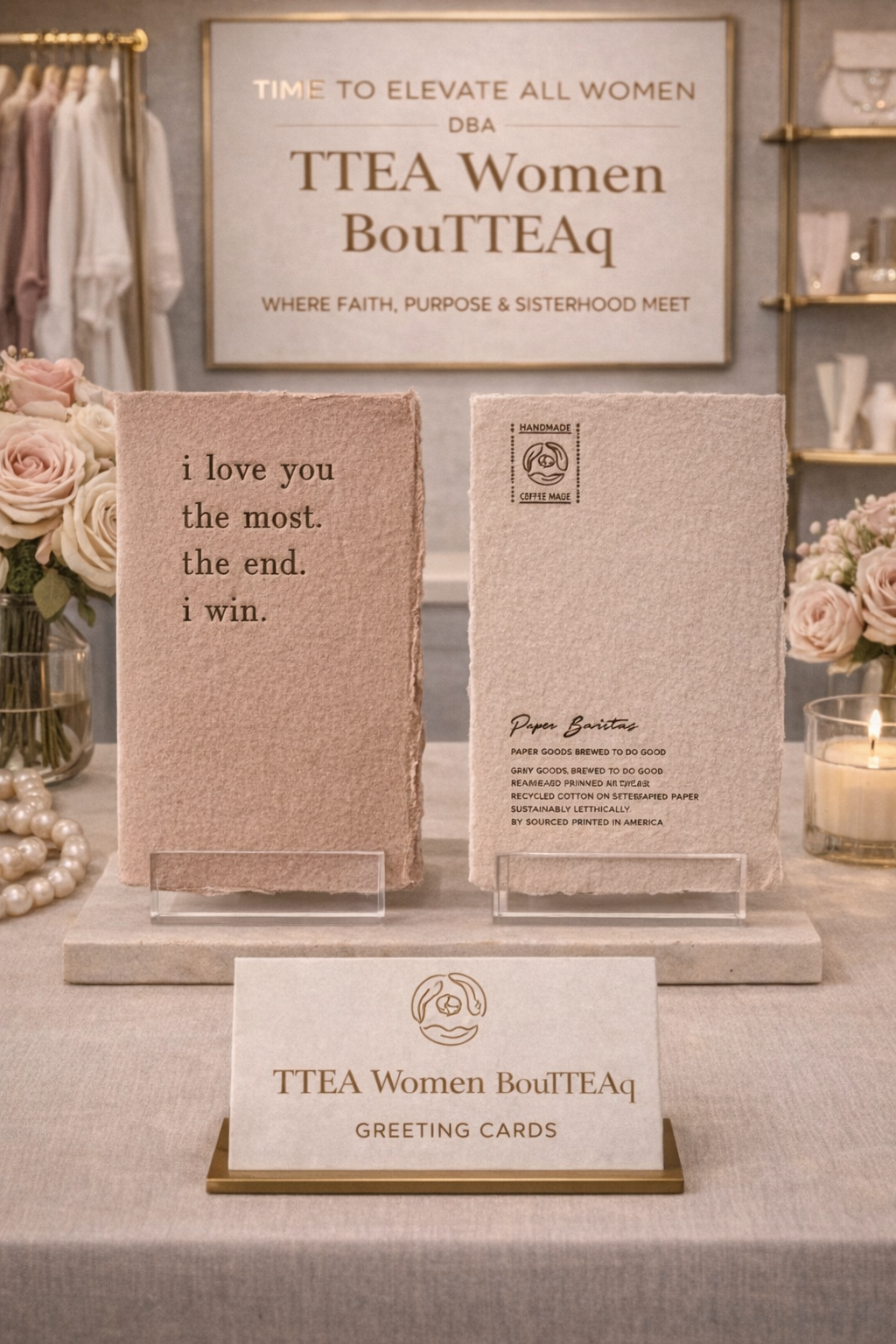 I love you the most the end i win card