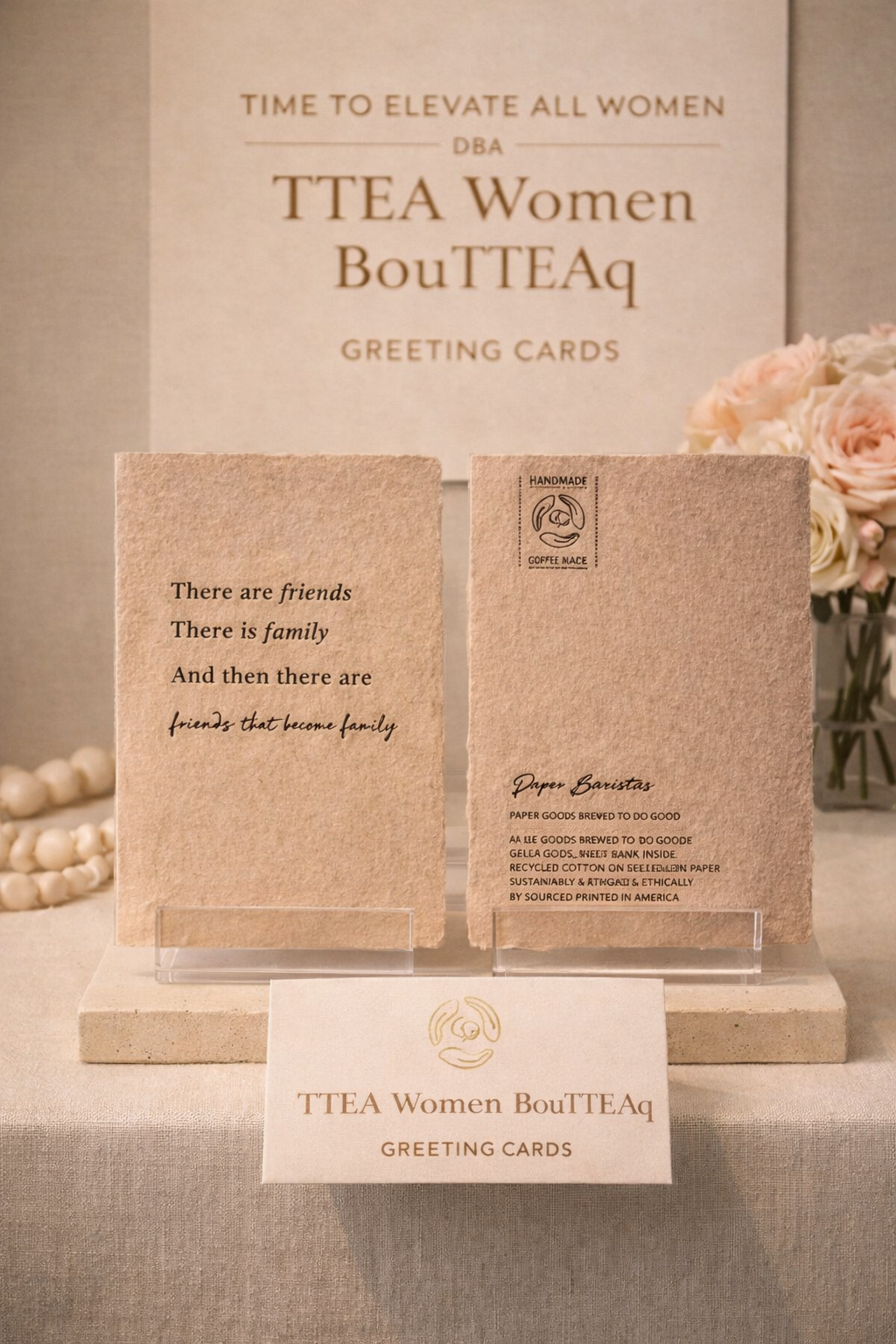 Friends become family card