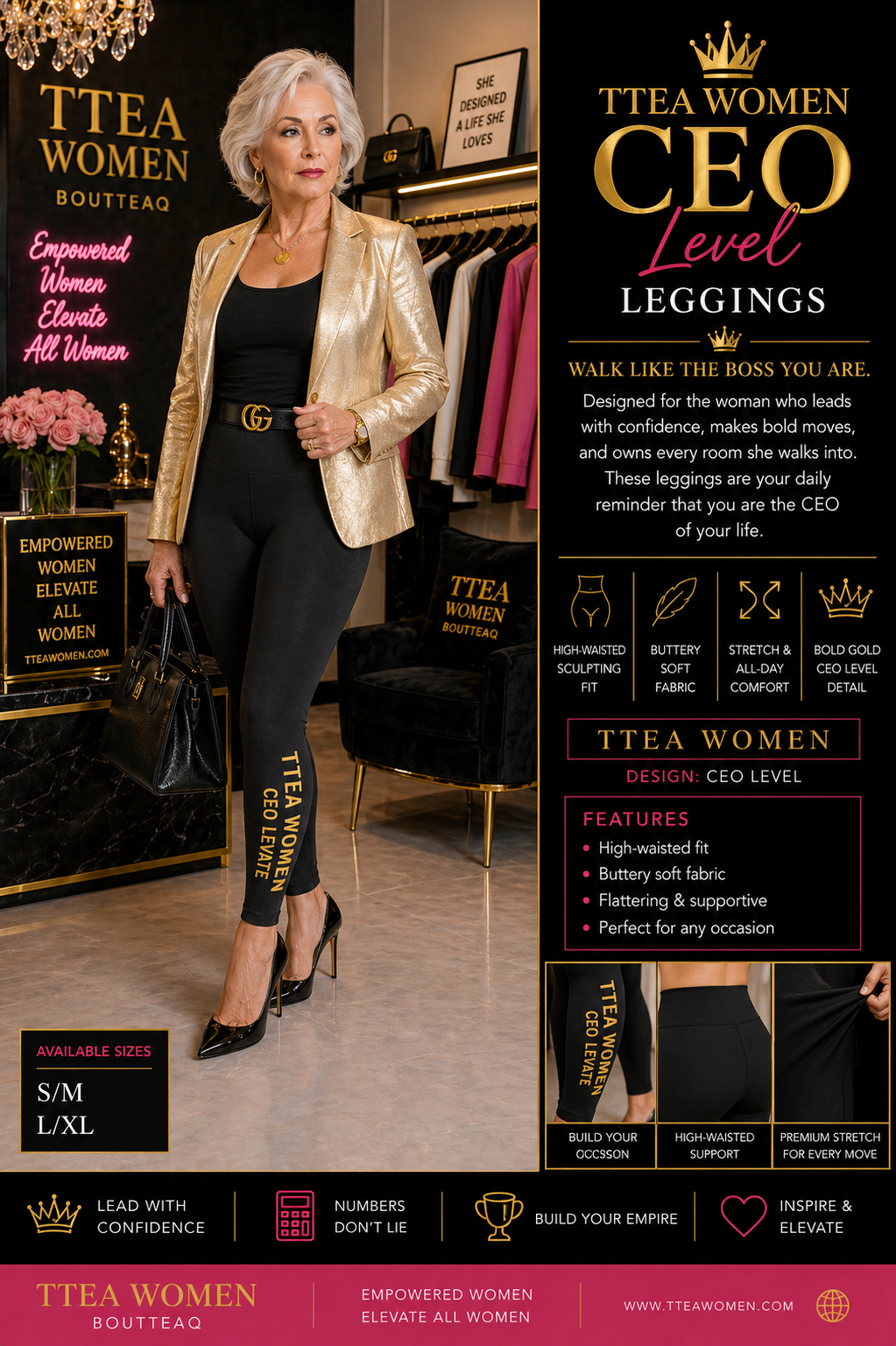 Second CEO Level leggings showcase