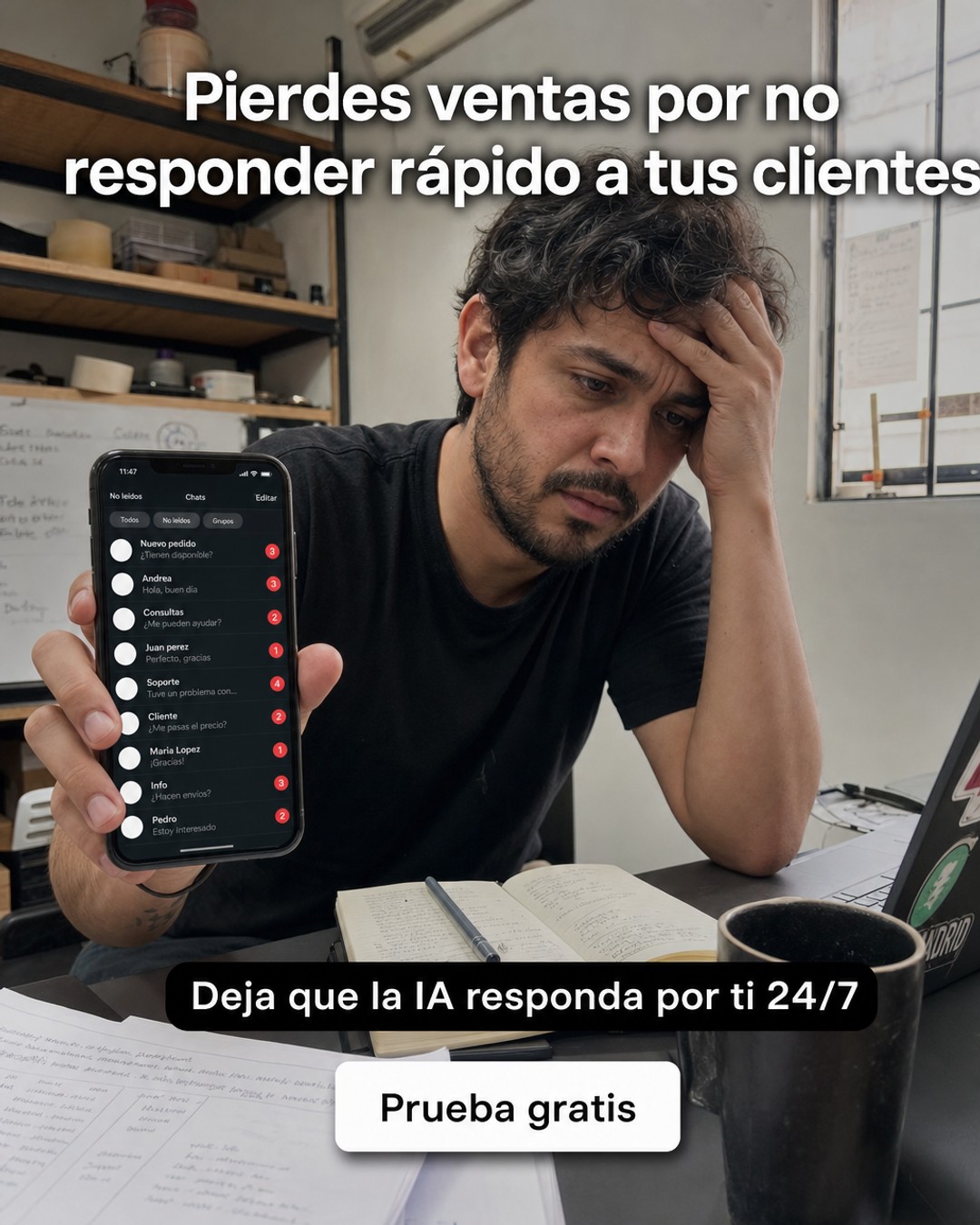Creativo para app de automatizaci&oacute;n de chats