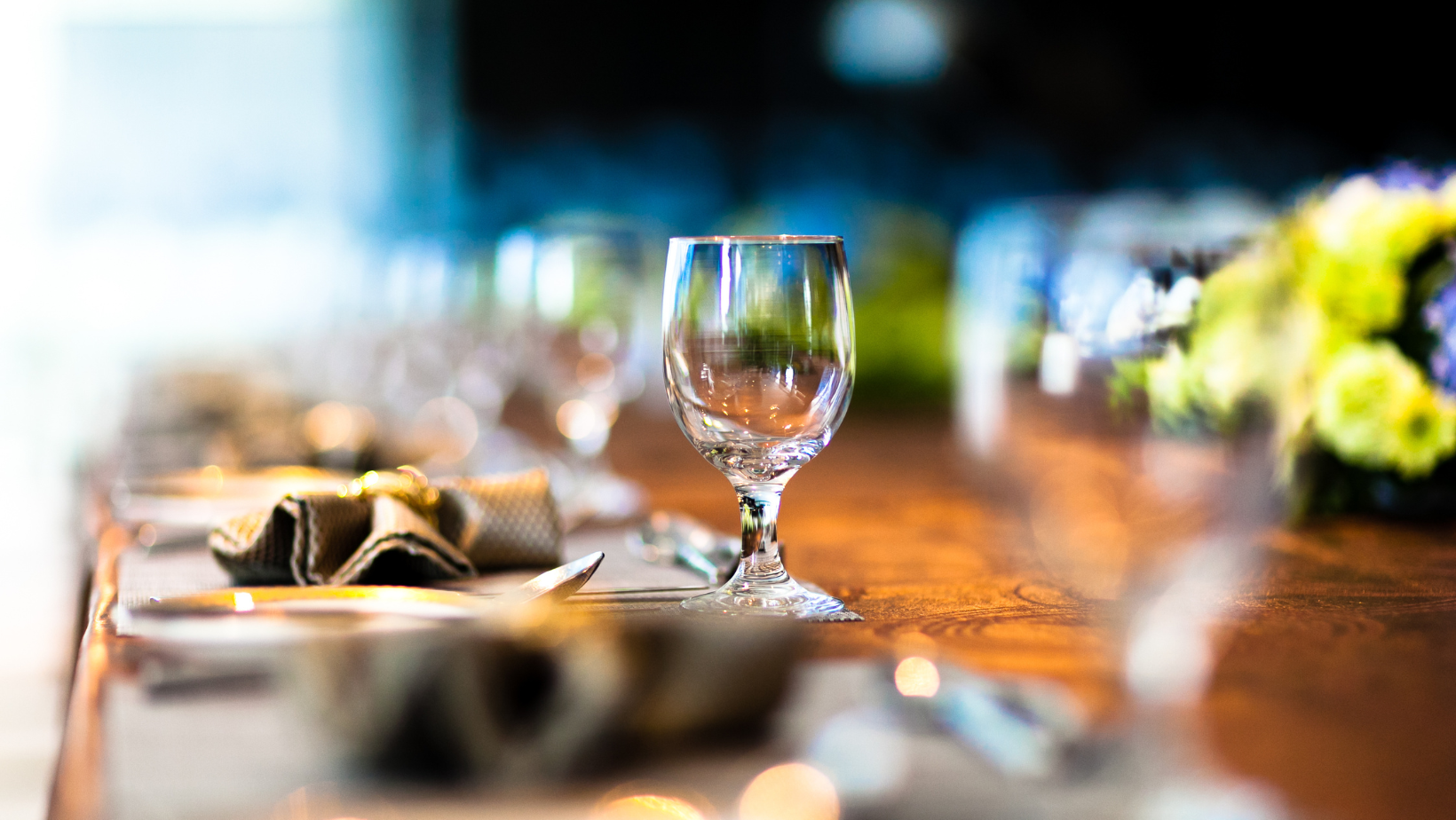 Corporate event venue setup