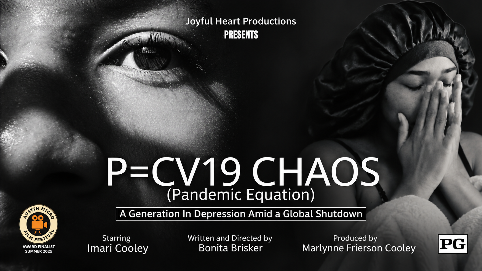 Black and white cover for P equals CV19 Chaos, Pandemic Equation