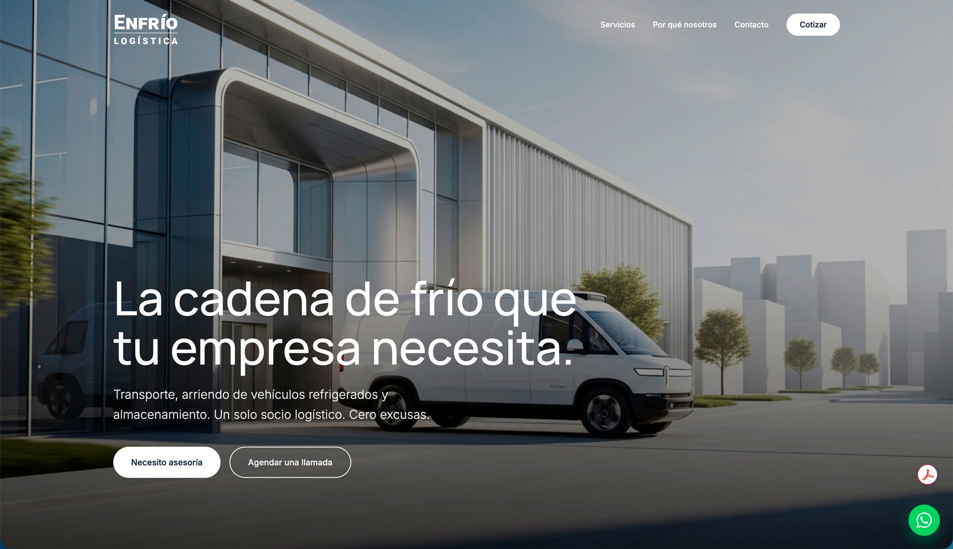 Rocastex — vista inicial del sitio