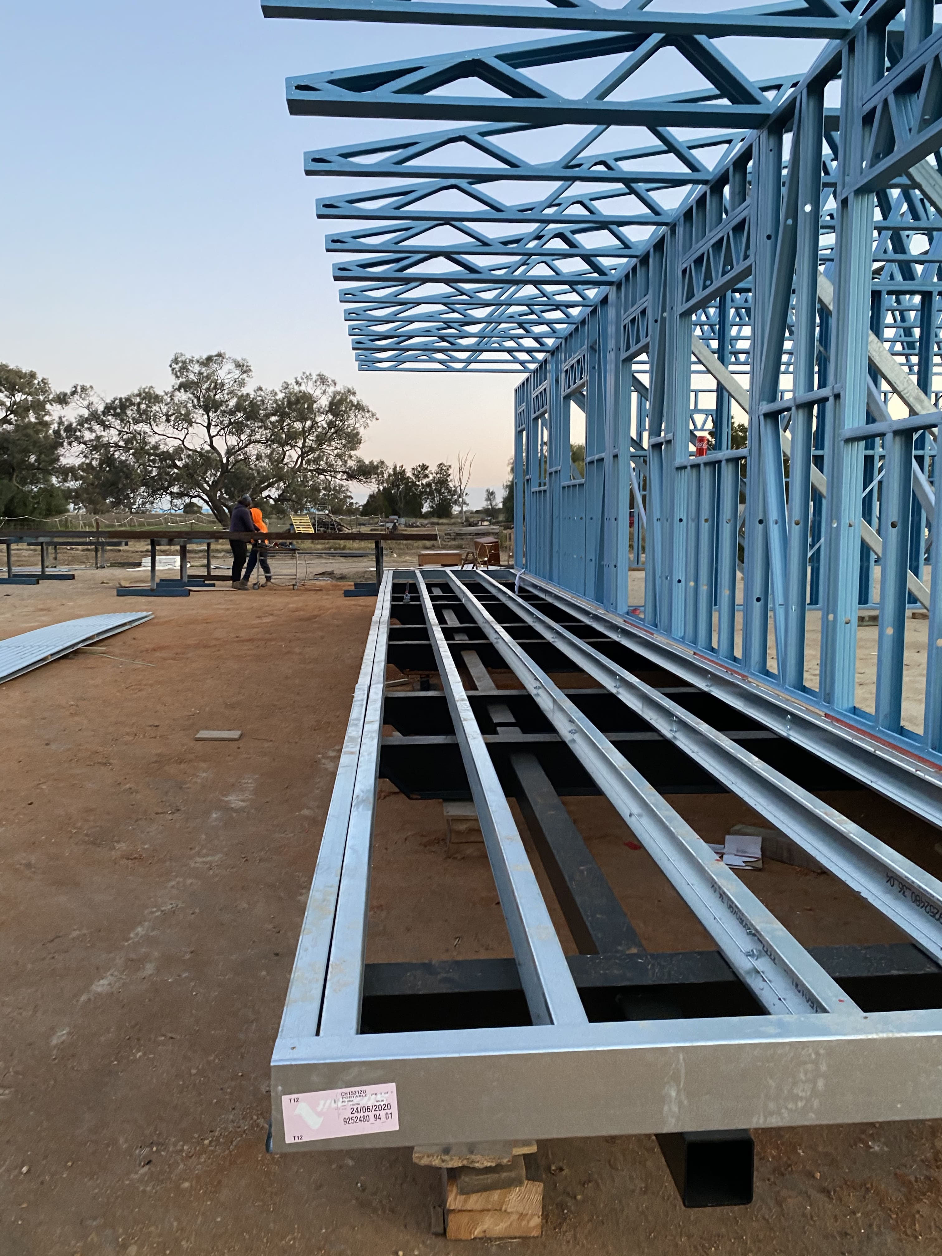 North Western Modular crew installing a factory-built modular home on site in regional Victoria