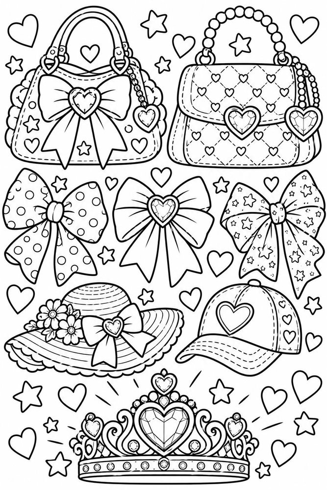 Bags, bows, and crowns from Millie's world