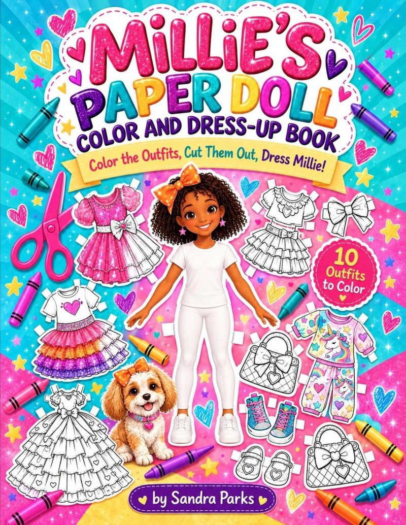 Millie free printable book cover