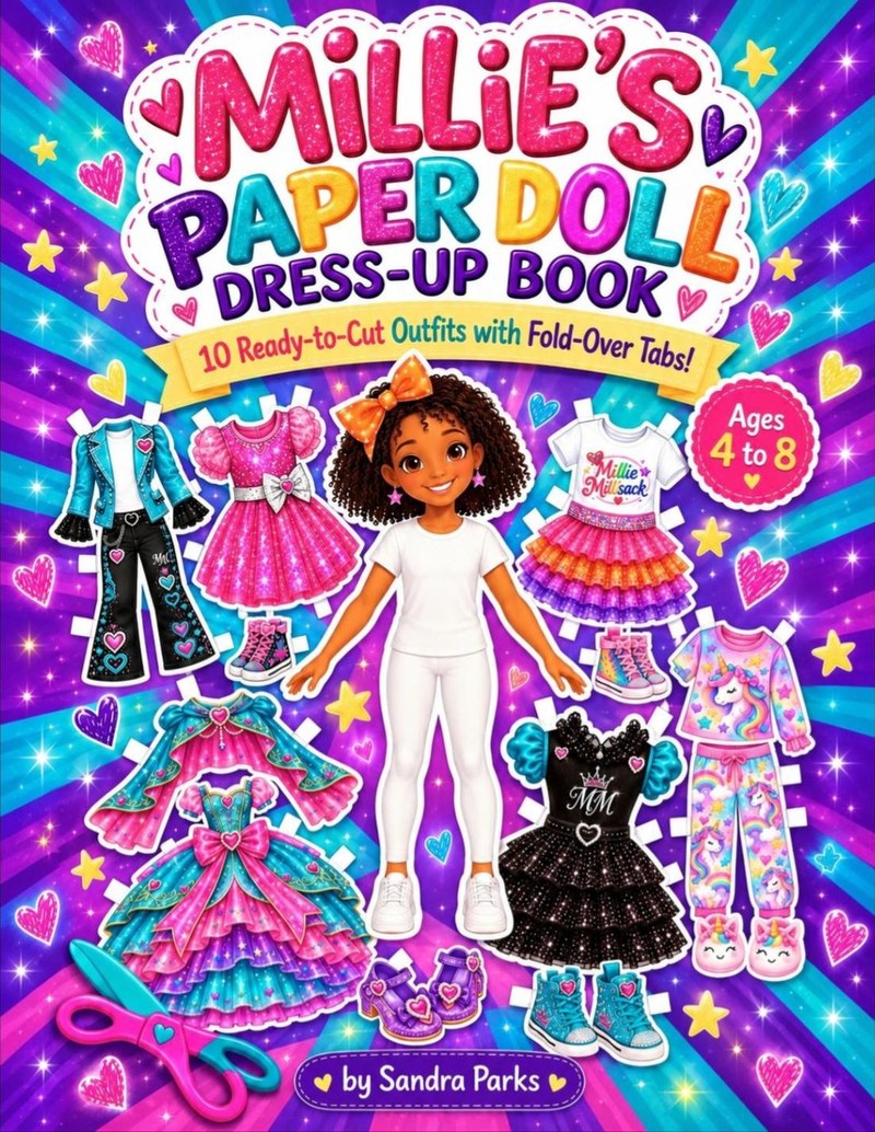 Millie free printable book cover