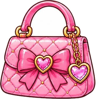 Pink quilted handbag