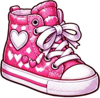 Pink glitter sneaker