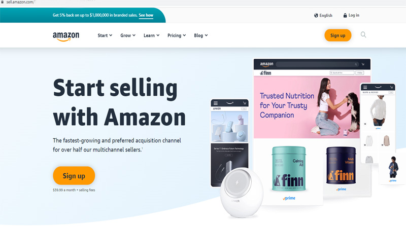 وارد وبسایت فروش در آمازون شوید وارد وبسایت فروش در آمازون شوید