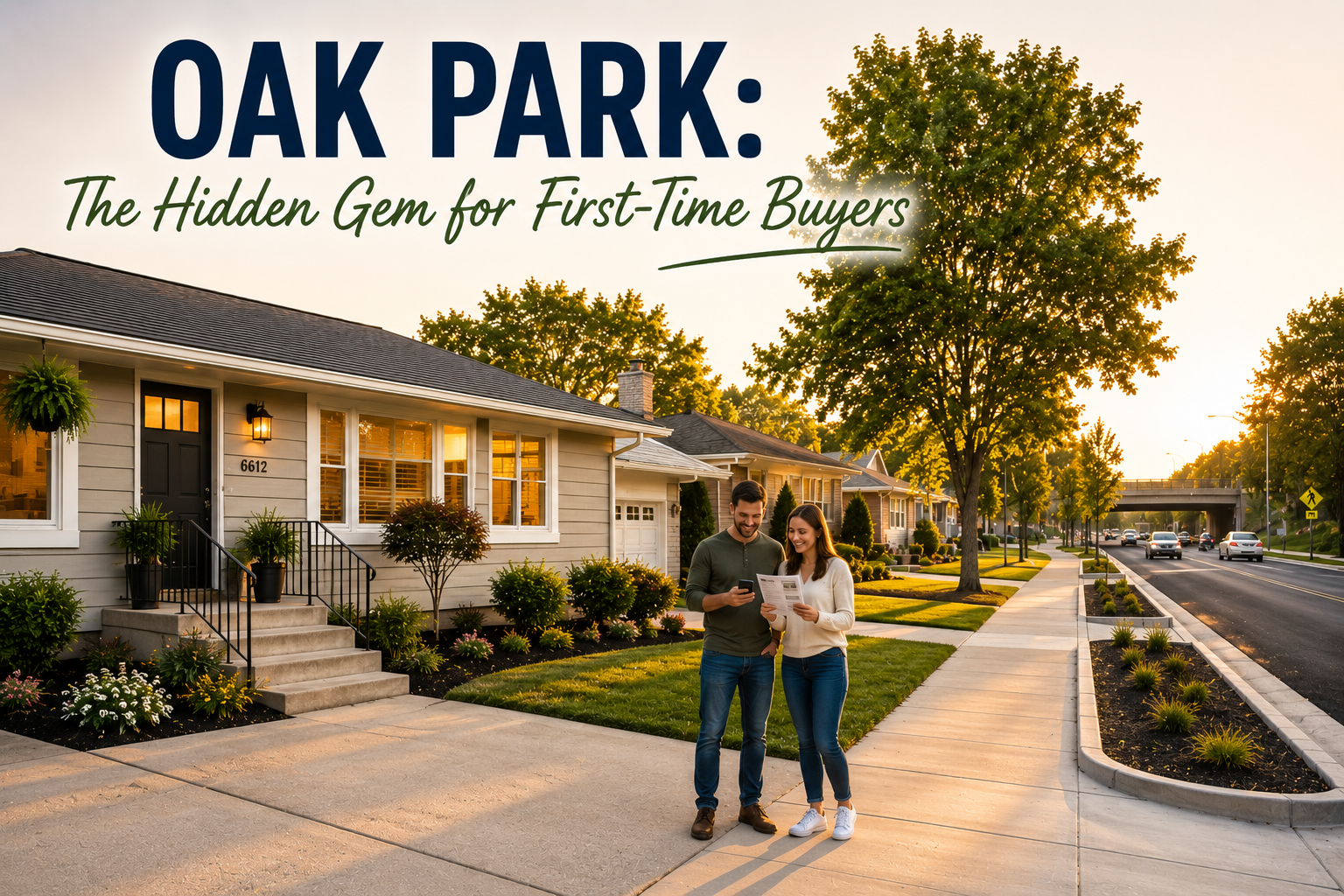 Classic ranch homes in Oak Park neighborhood of Gladstone Missouri showcasing affordable first-time buyer opportunities and nearby infrastructure improvements.
