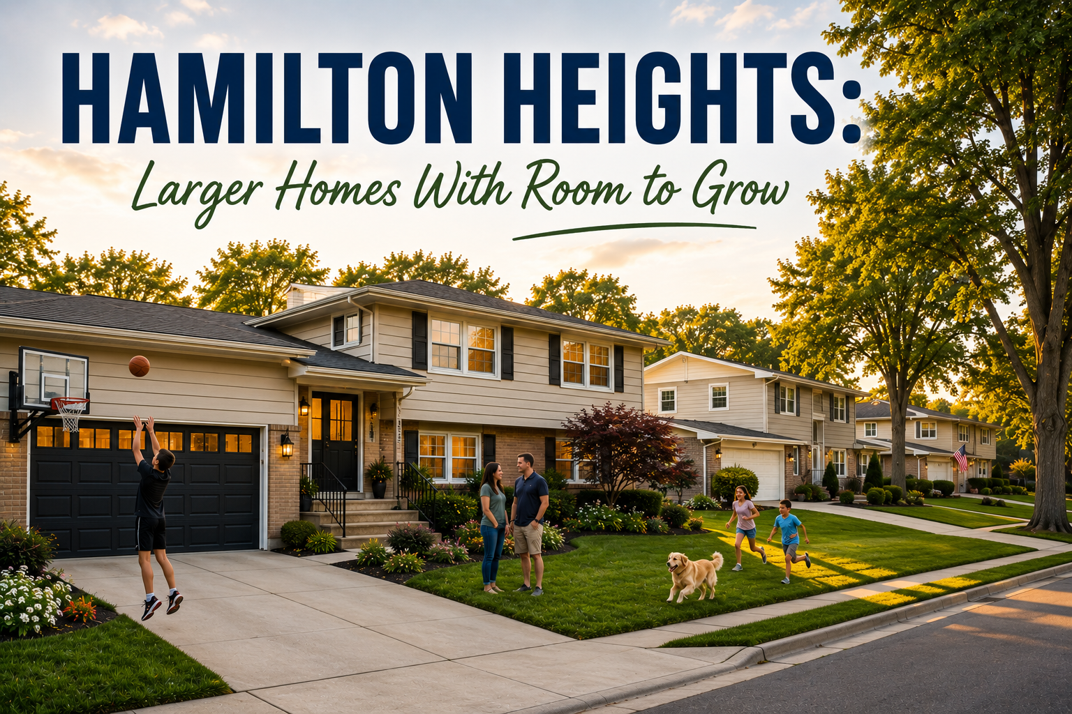 Large split-level homes in Hamilton Heights neighborhood of Gladstone Missouri showcasing spacious family living and strong value in the Northland.