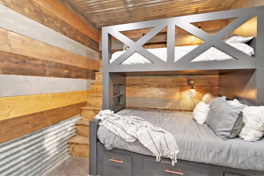 Spacious bedroom with natural light