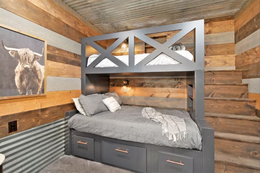 Cozy bedroom retreat at The Bro Barn