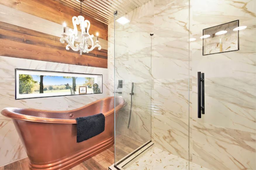Bathroom interior at The Bro Barn