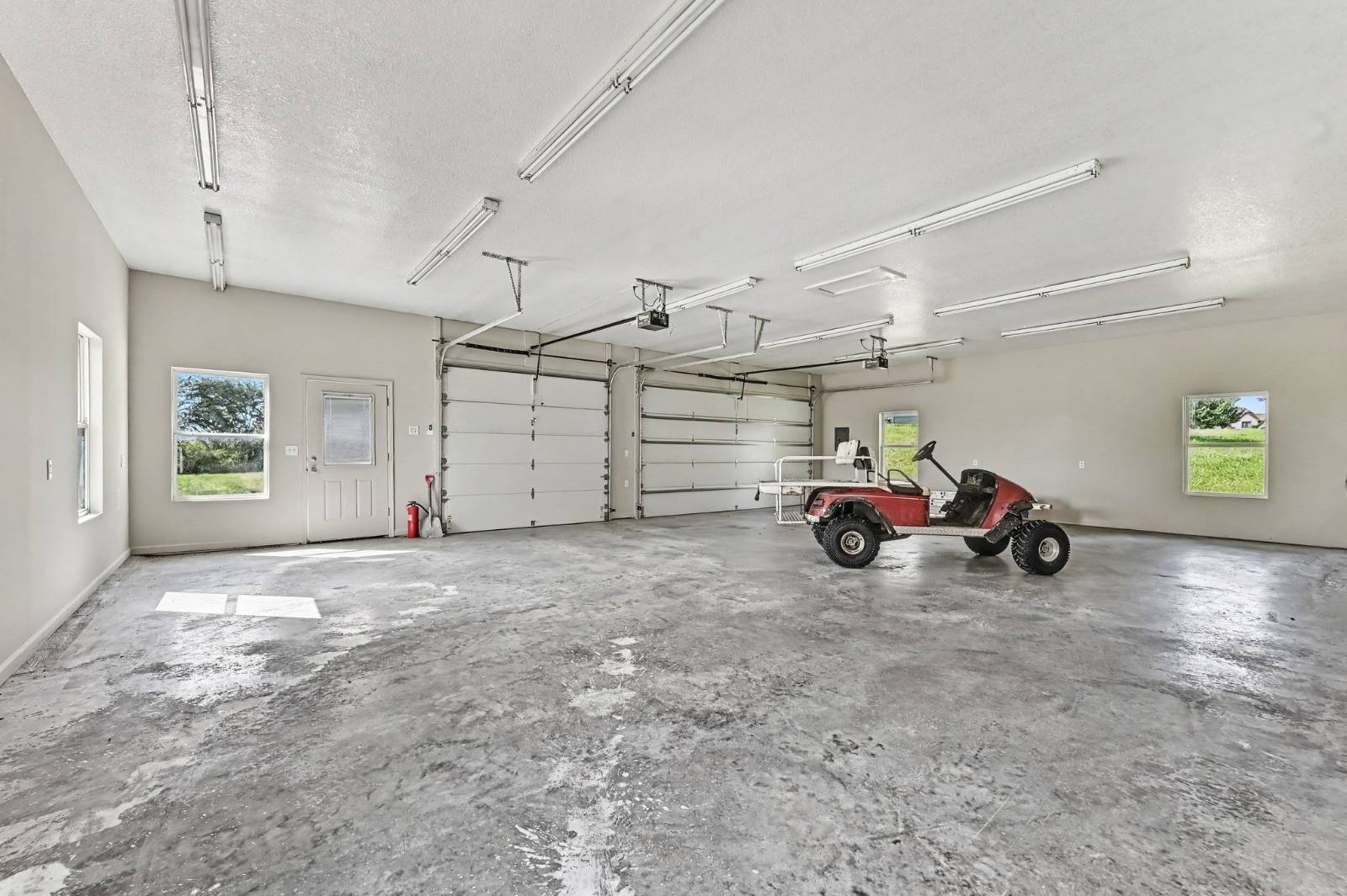Interior of detached workshop