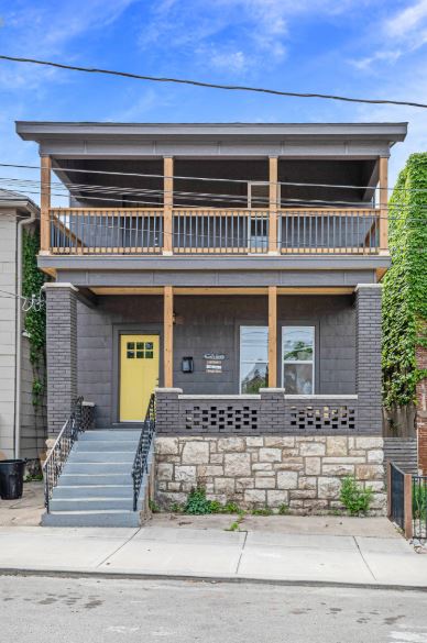 Front exterior of the renovated home at 538 Harrison Street in Kansas City’s Columbus Park neighborhood Front exterior of the renovated home at 538 Harrison Street in Kansas City’s Columbus Park neighborhood
