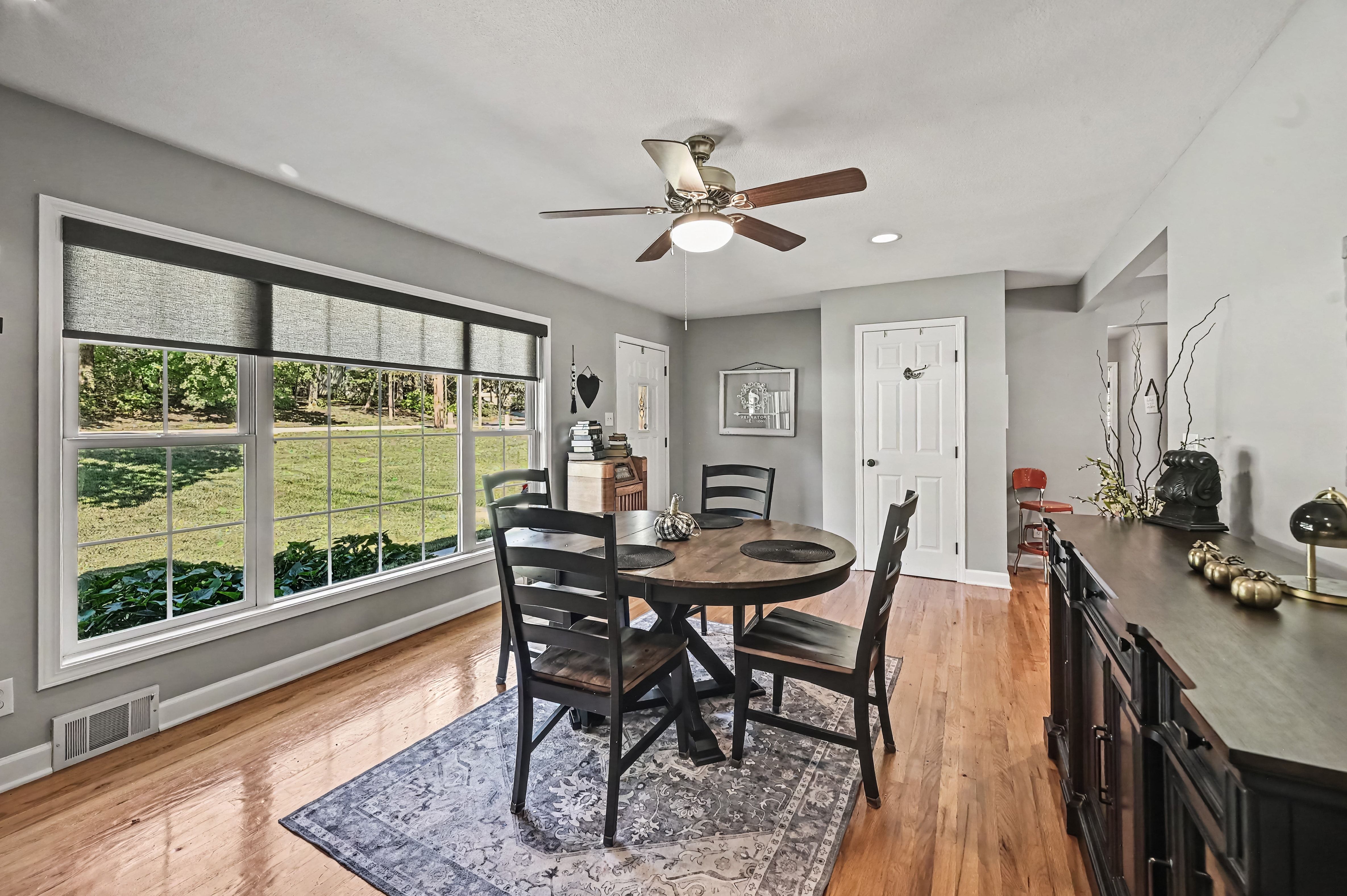 Dining area with picture window