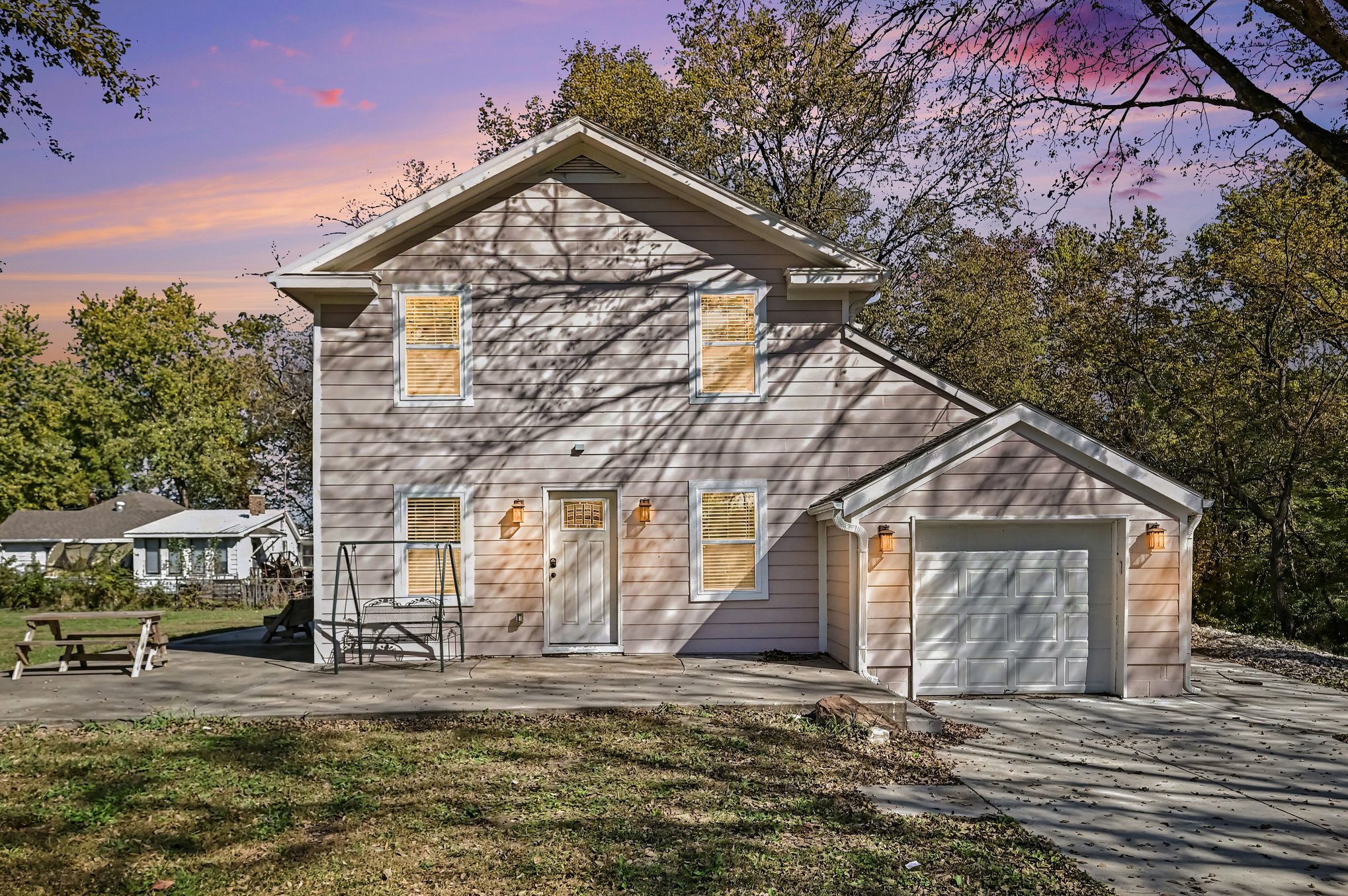 190 W 4th Street Holt MO renovated two-story home for sale on a tree-lined lot